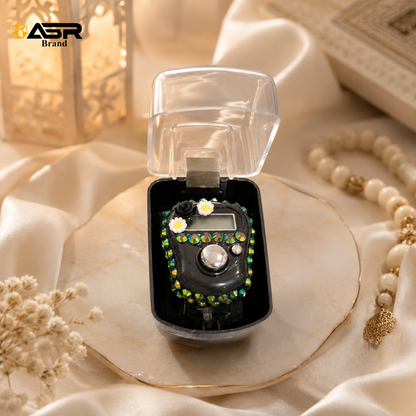 Digital Tasbih Counter with LED Light and Decorative Beads