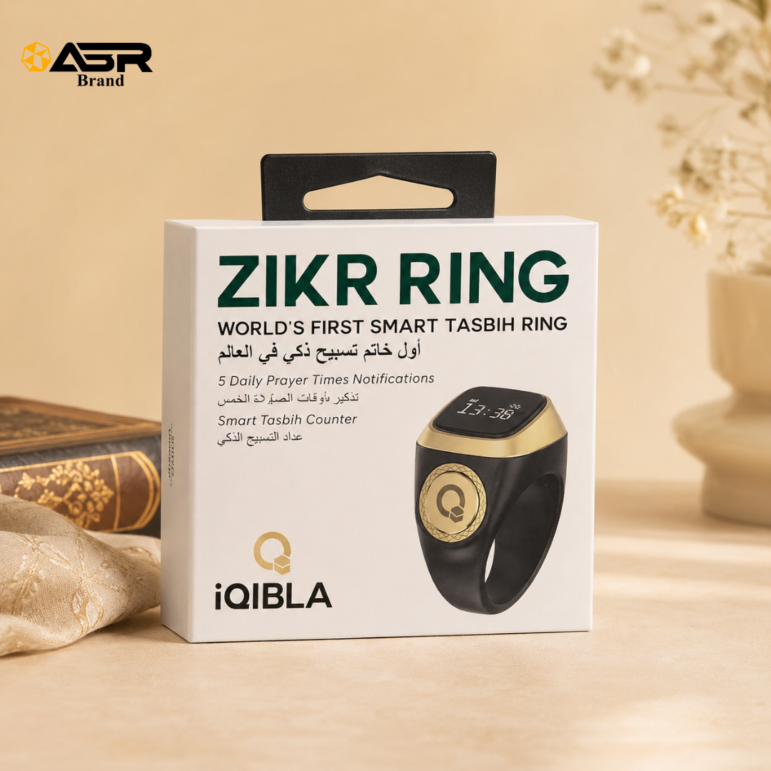 Smart Zikr Ring Digital Tasbih Counter with OLED Display