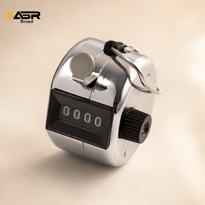 Silver Manual Tasbih Counter for Dhikr and Prayer Counting