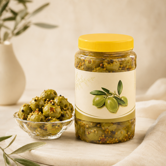 Dry Olive Pickle 200g – Spicy Olive Achar for Meals